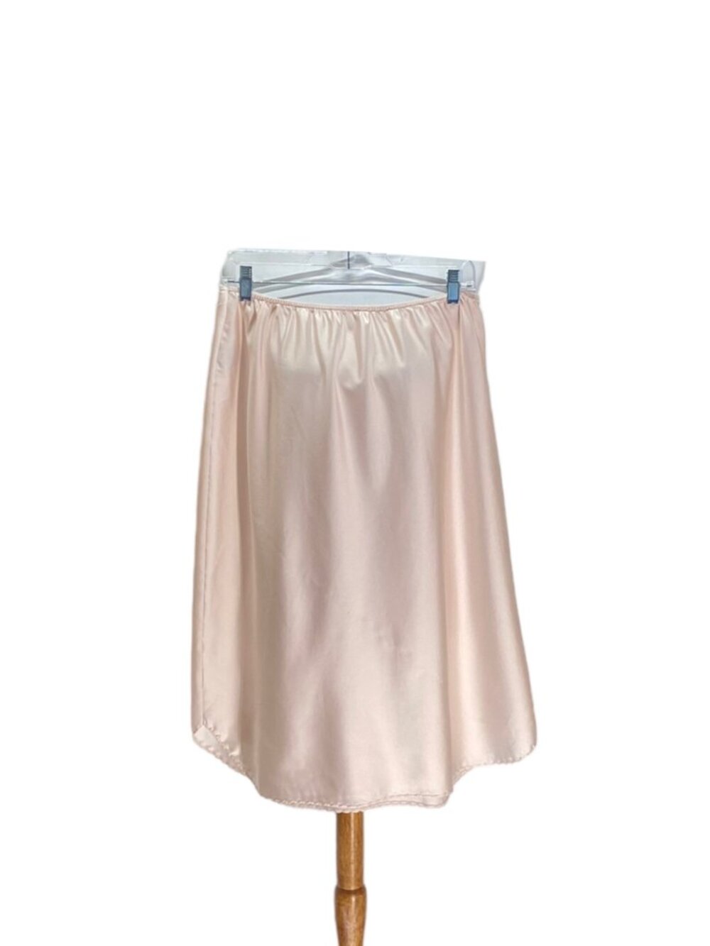 Vintage Bali Slip Skirt Pink Size M Cottagecore Coquette Spring Satin Bohemian - Picture 10 of 12